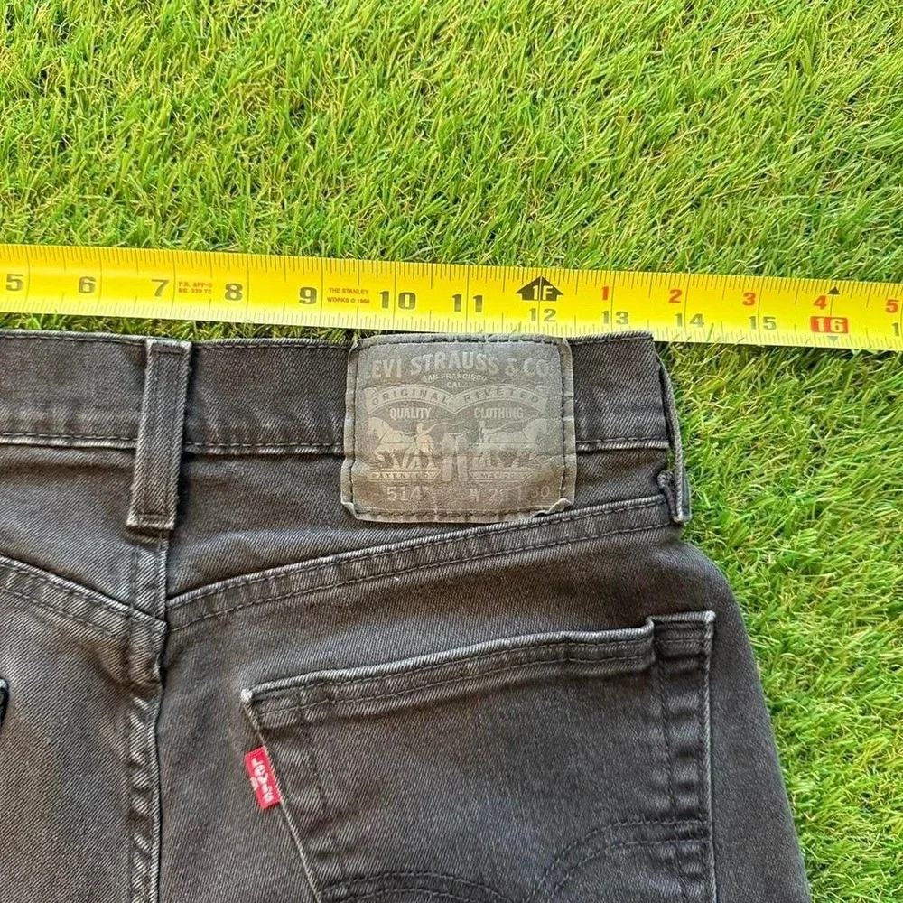 Levi's 514 (slim) straight black jeans 28x23